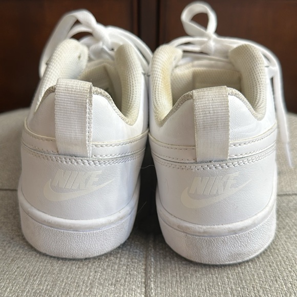 🏃🏻‍♂️ Nike Court Borough Low Recraft 5.5 big kid white tennis shoes sneakers - Picture 6 of 12